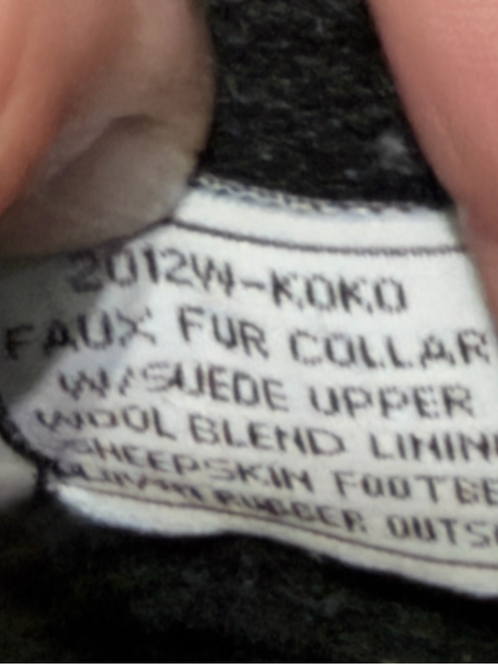 Bearpaw black Koko boot plush shearling collar wool and suede size 7 - Picture 12 of 14